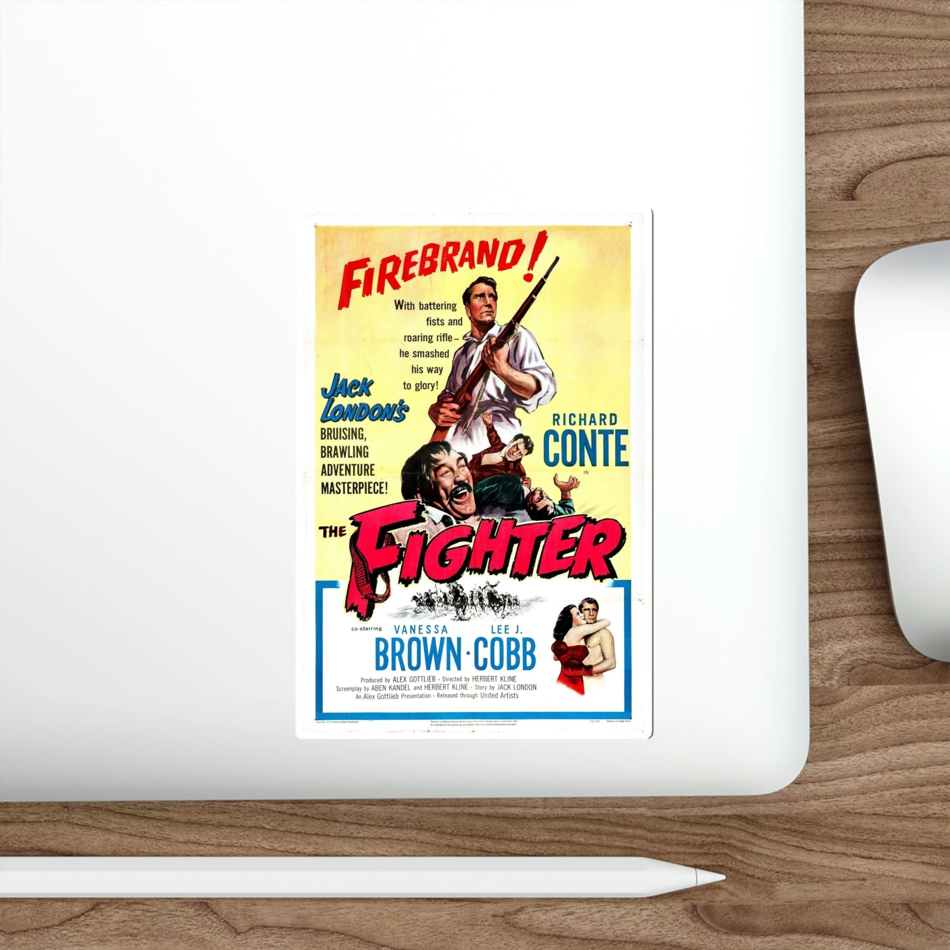 The Fighter 1952 Movie Poster STICKER Vinyl Die-Cut Decal-The Sticker Space