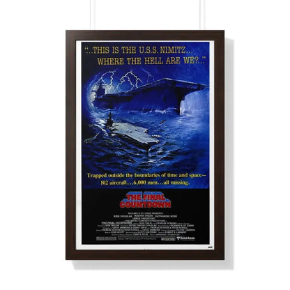 THE FINAL COUNTDOWN 1980 - Framed Movie Poster 20" x 30" Walnut - The Sticker Space