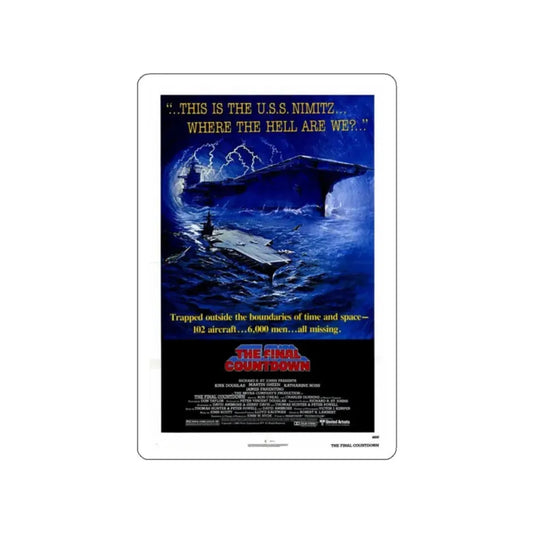 THE FINAL COUNTDOWN 1980 Movie Poster STICKER Vinyl Die-Cut Decal 2 Inch - The Sticker Space