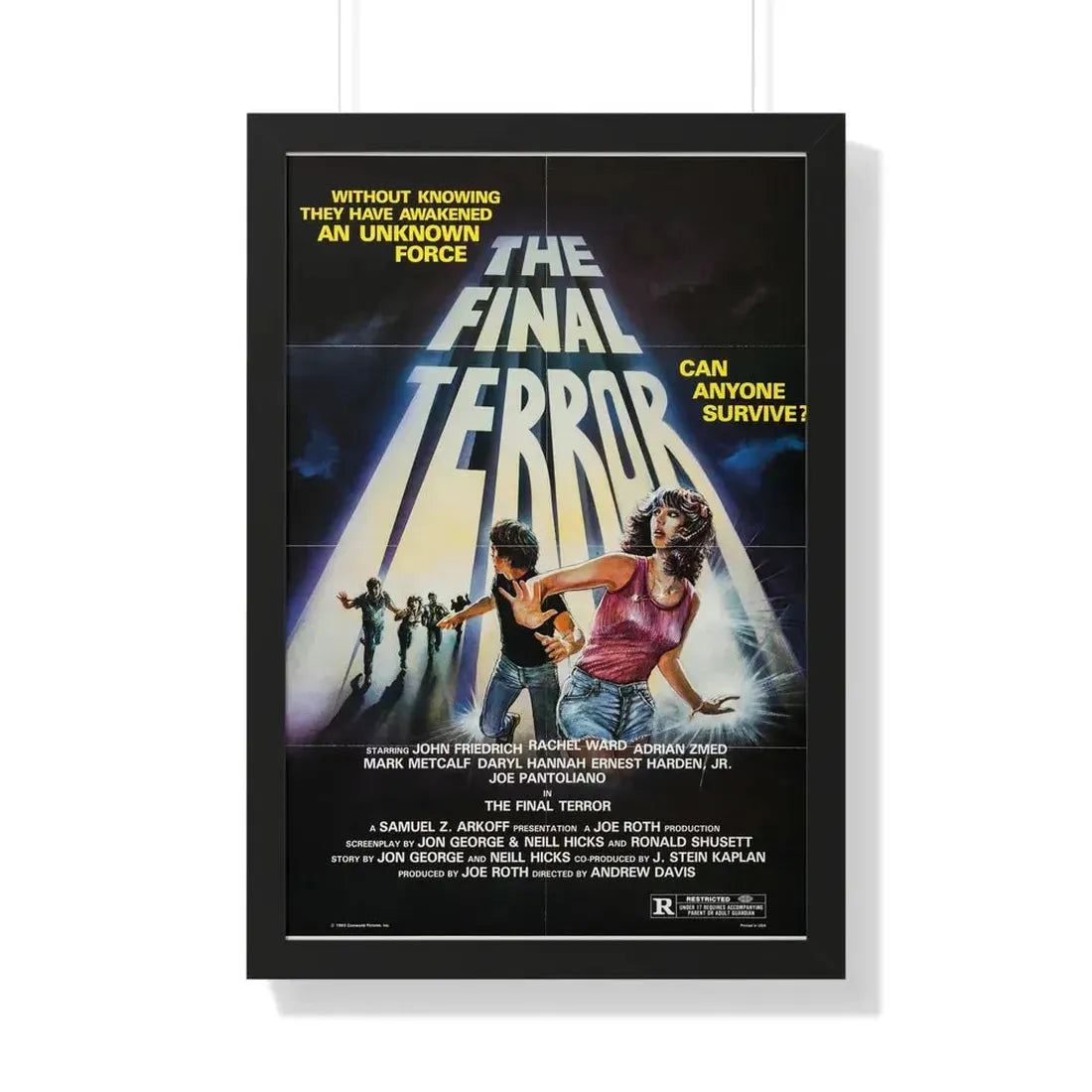 THE FINAL TERROR 1983 - Framed Movie Poster 20" x 30" Black - The Sticker Space