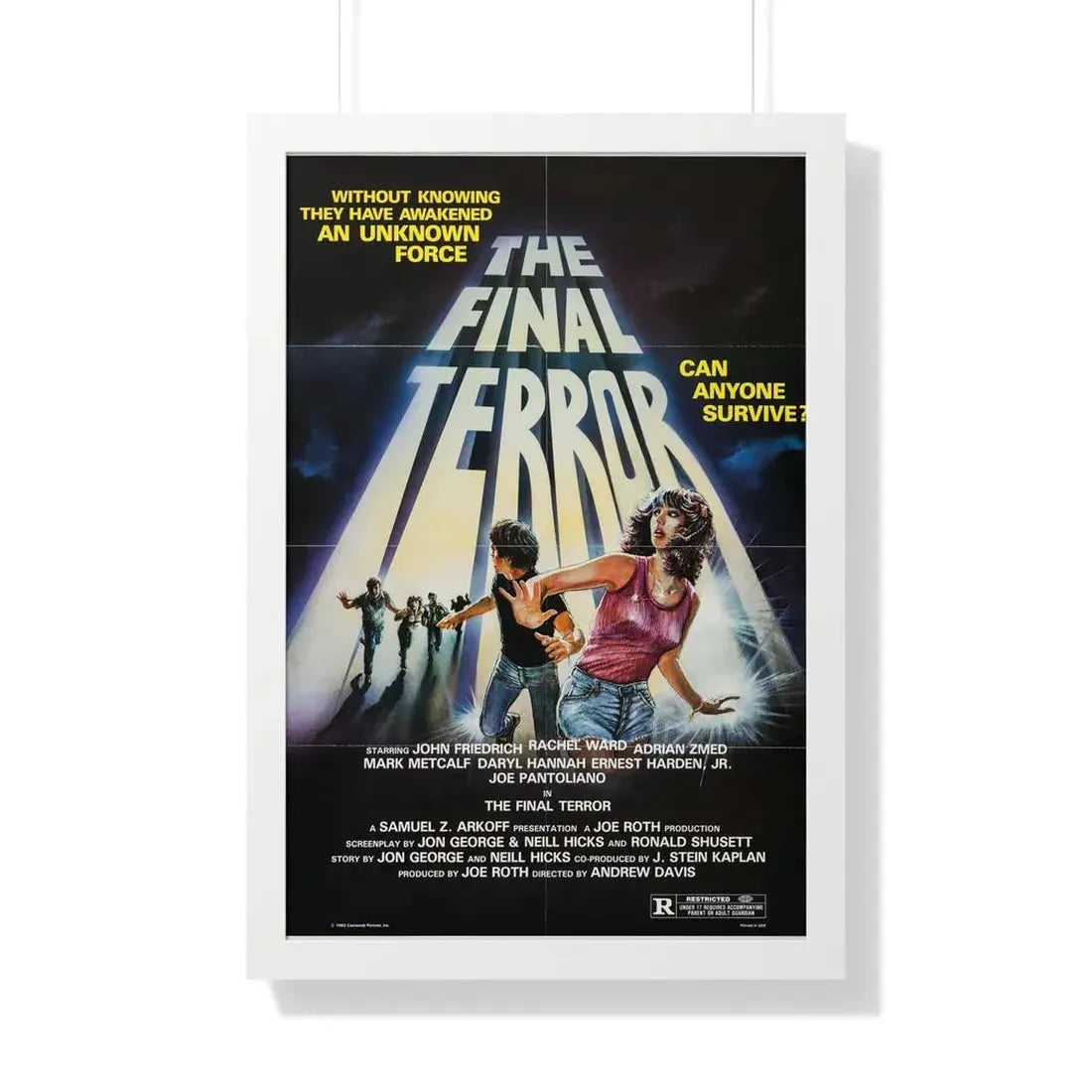 THE FINAL TERROR 1983 - Framed Movie Poster 20" x 30" White - The Sticker Space