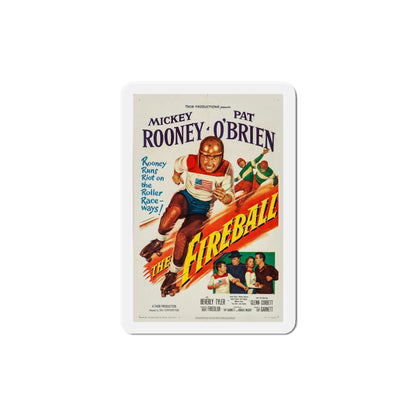 The Fireball 1950 Movie Poster Die-Cut Magnet-5 Inch-The Sticker Space