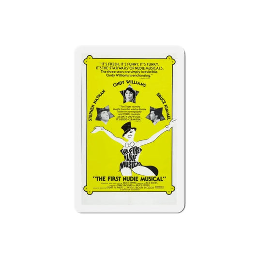The First Nudie Musical 1976 2 Movie Poster Refrigerator Magnet 2 Inch - The Sticker Space
