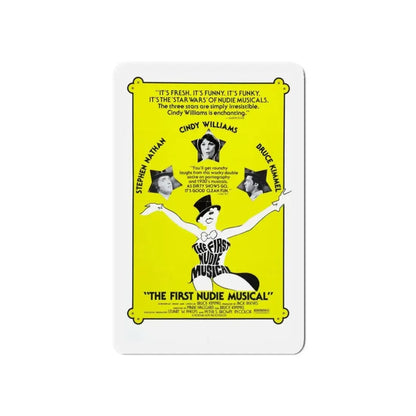 THE FIRST NUDIE MUSICAL 1976 Movie Poster - Refrigerator Magnet 3 Inch Die-Cut - The Sticker Space