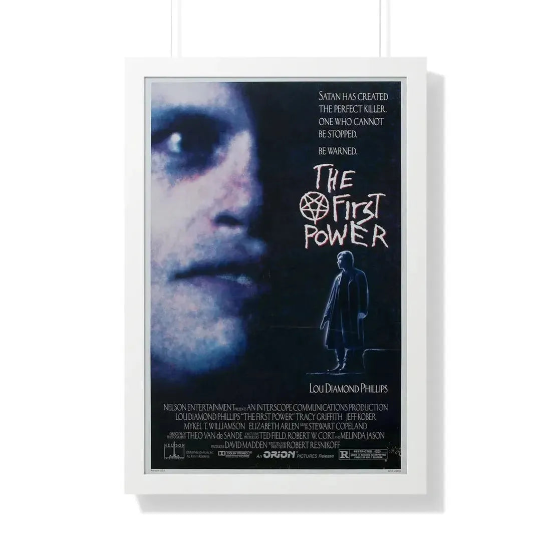THE FIRST POWER 1990 - Framed Movie Poster 20" x 30" White - The Sticker Space