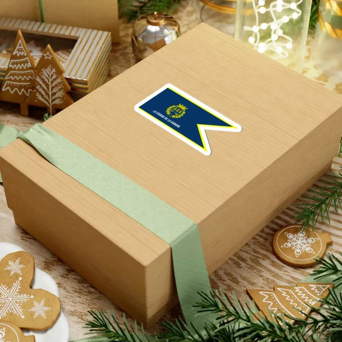 The flag of the city of Havana 1976-2010 (Cuba) STICKER Vinyl Kiss-Cut Decal - The Sticker Space