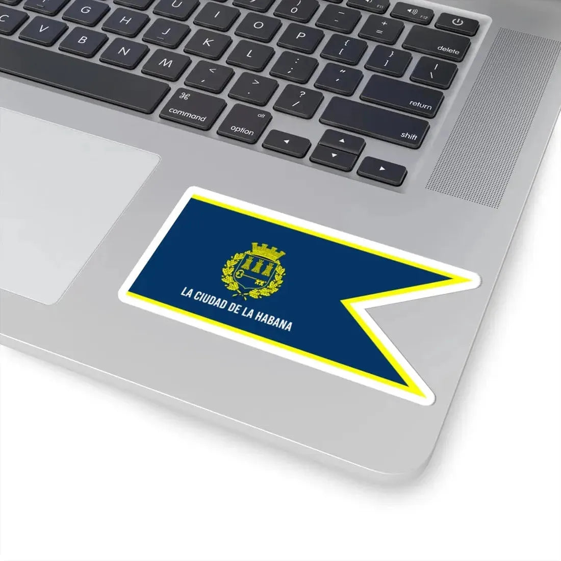 The flag of the city of Havana 1976-2010 (Cuba) STICKER Vinyl Kiss-Cut Decal - The Sticker Space