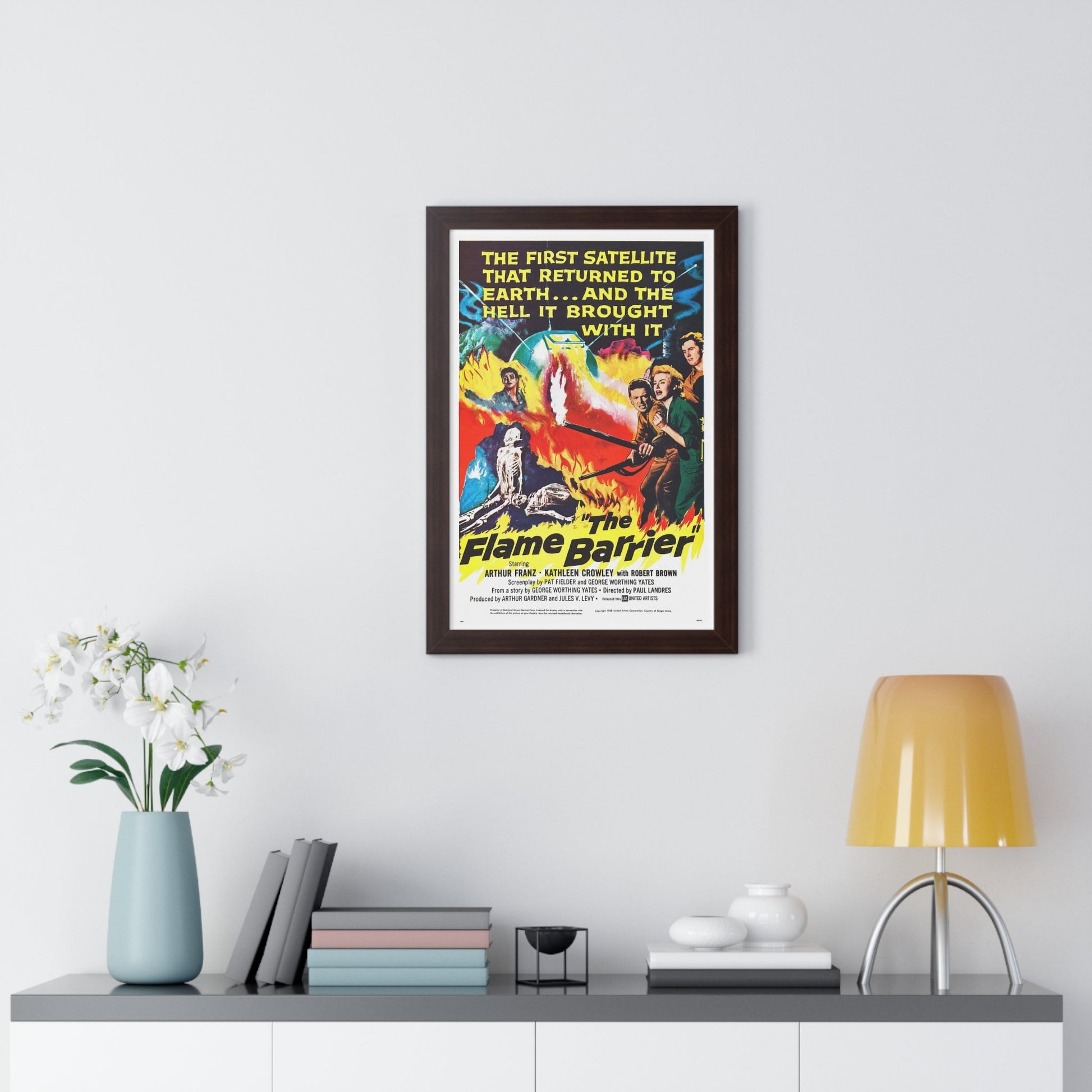 THE FLAME BARRIER 1958 - Framed Movie Poster-The Sticker Space