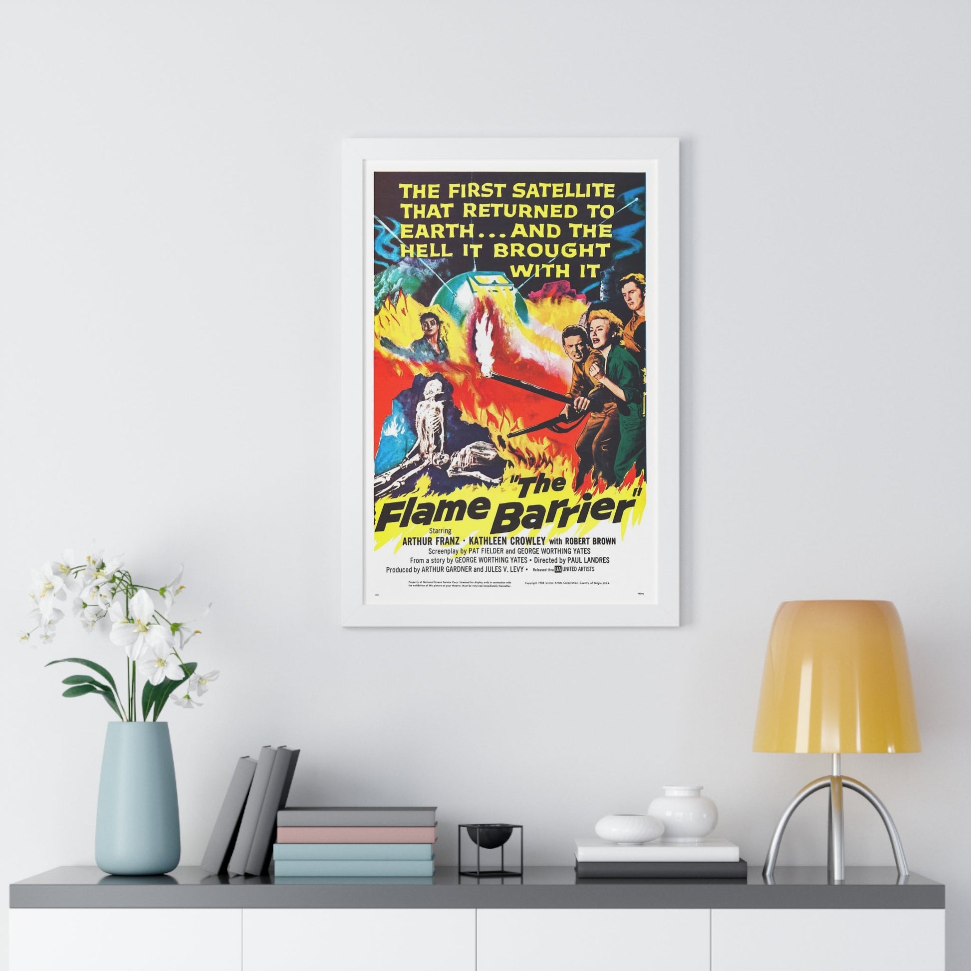 THE FLAME BARRIER 1958 - Framed Movie Poster-The Sticker Space