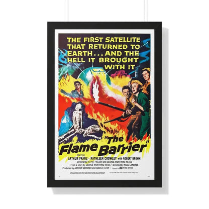 THE FLAME BARRIER 1958 - Framed Movie Poster 20" x 30" Black - The Sticker Space