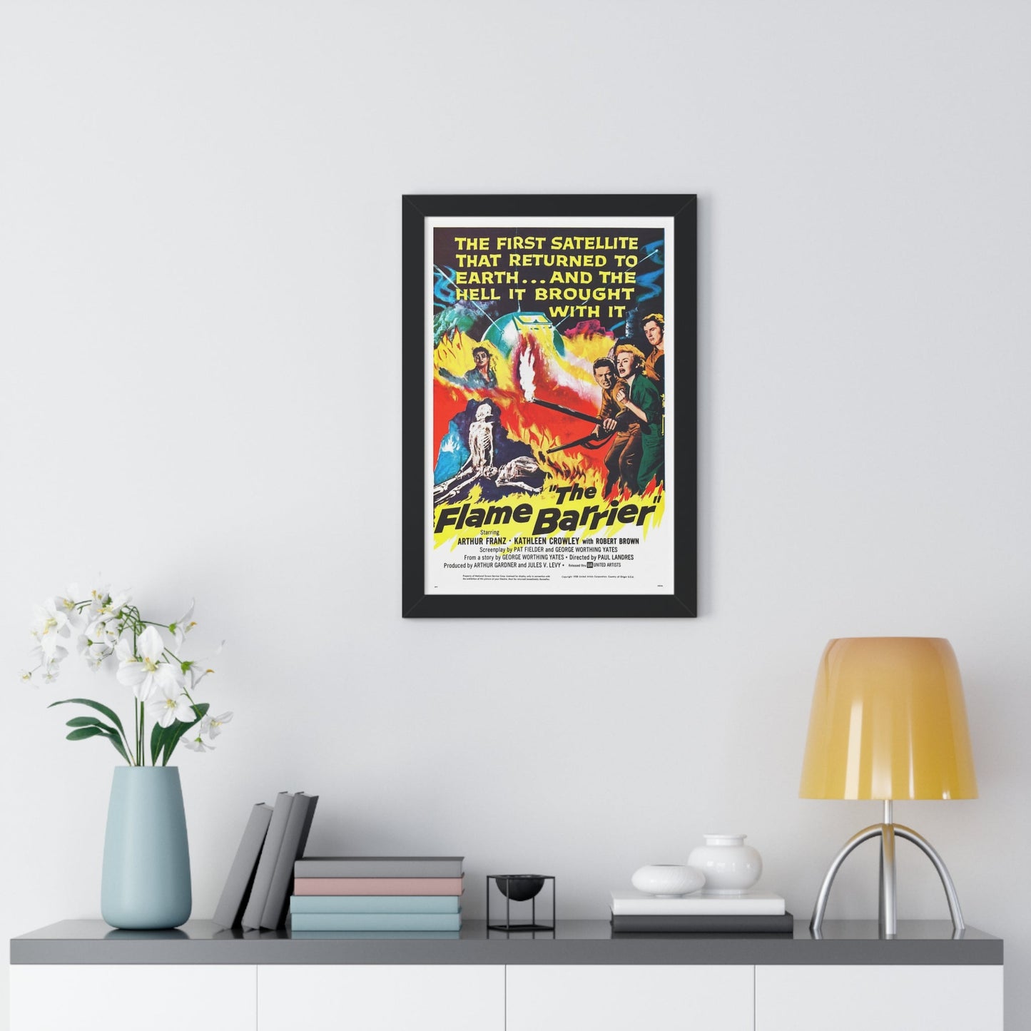 THE FLAME BARRIER 1958 - Framed Movie Poster-The Sticker Space