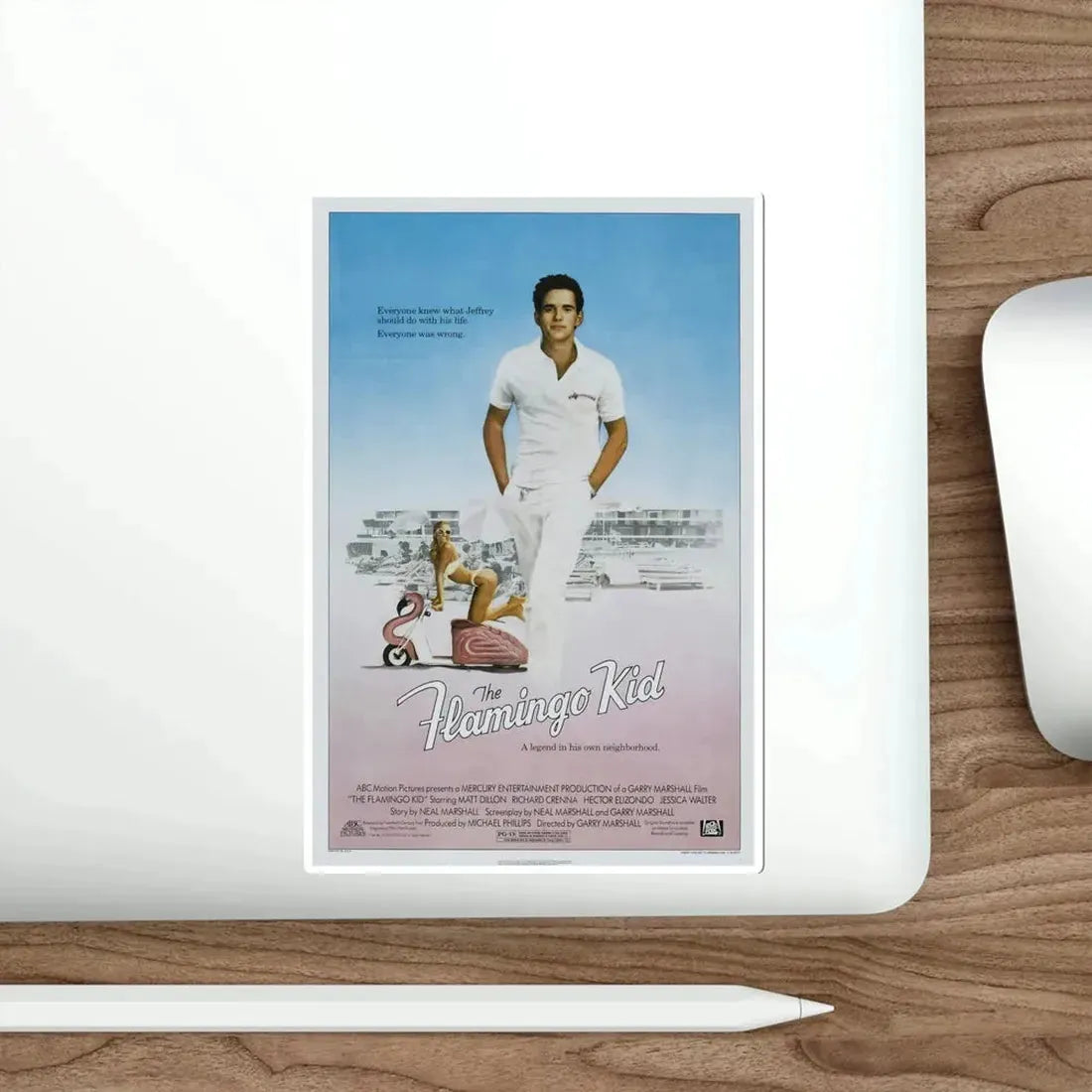 The Flamingo Kid 1984 Movie Poster STICKER Vinyl Die-Cut Decal - The Sticker Space