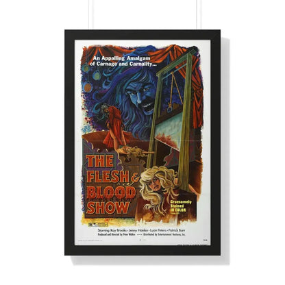 THE FLESH AND BLOOD SHOW 1972 - Framed Movie Poster 20" x 30" Black - The Sticker Space