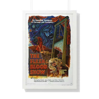 THE FLESH AND BLOOD SHOW 1972 - Framed Movie Poster 20" x 30" White - The Sticker Space