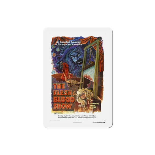 The Flesh and Blood Show 1974 Movie Poster Refrigerator Magnet 2 Inch - The Sticker Space