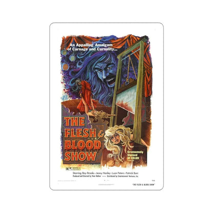 The Flesh and Blood Show 1974 Movie Poster STICKER Vinyl Die-Cut Decal 6 Inch - The Sticker Space