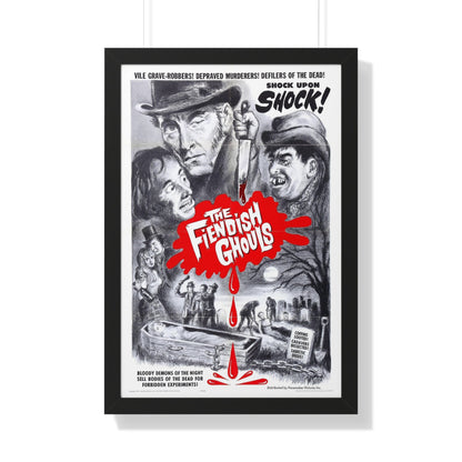 THE FLESH AND THE FIENDS 1960 - Framed Movie Poster-20" x 30"-The Sticker Space