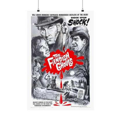 THE FLESH AND THE FIENDS 1960 - Paper Movie Poster 20″ x 30″ Matte - The Sticker Space