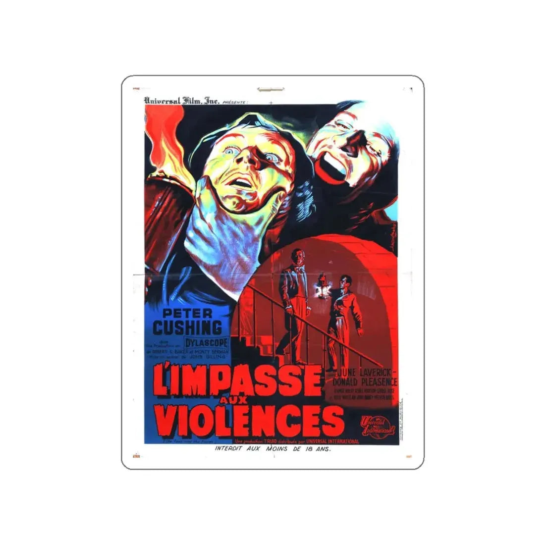 THE FLESH AND THE FIENDS (FRENCH) 1960 Movie Poster STICKER Vinyl Die-Cut Decal 6 Inch - The Sticker Space