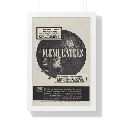 THE FLESH EATERS 1964 - Framed Movie Poster 16″ x 24″ White - The Sticker Space