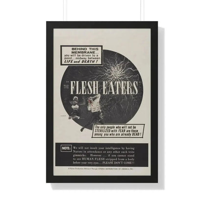 THE FLESH EATERS 1964 - Framed Movie Poster 20" x 30" Black - The Sticker Space