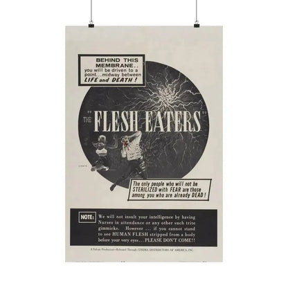 THE FLESH EATERS 1964 - Paper Movie Poster 20″ x 30″ Matte - The Sticker Space