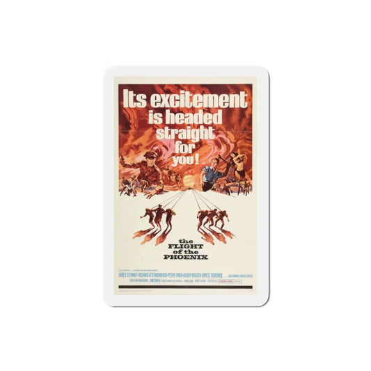 The Flight of the Phoenix 1965 Movie Poster Refrigerator Magnet 2 Inch - The Sticker Space