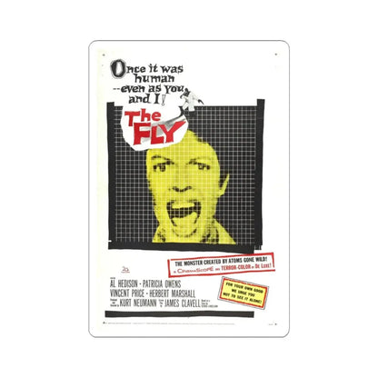 THE FLY 1958 Movie Poster - STICKER Vinyl Kiss-Cut Decal 3 Inch White - The Sticker Space