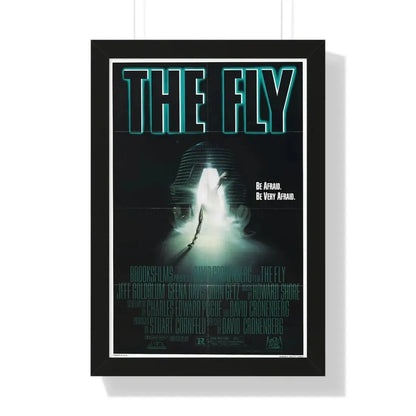 THE FLY 1986 - Framed Movie Poster 16″ x 24″ Black - The Sticker Space