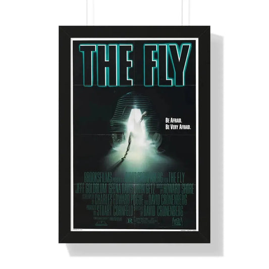 THE FLY 1986 - Framed Movie Poster 16″ x 24″ Black - The Sticker Space