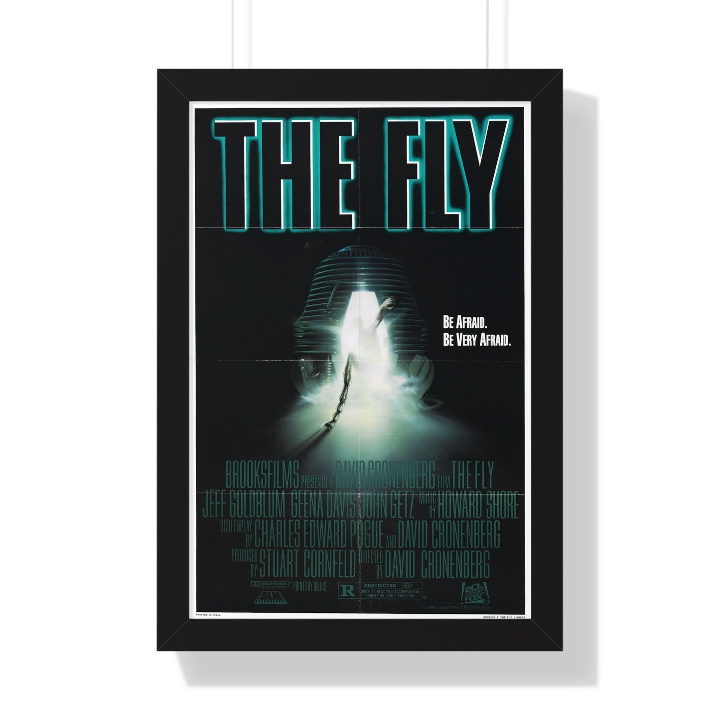 THE FLY 1986 - Framed Movie Poster-16″ x 24″-The Sticker Space