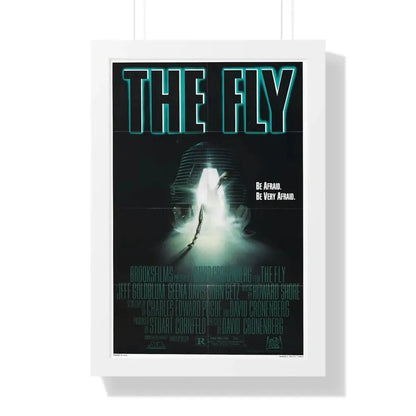 THE FLY 1986 - Framed Movie Poster 16″ x 24″ White - The Sticker Space