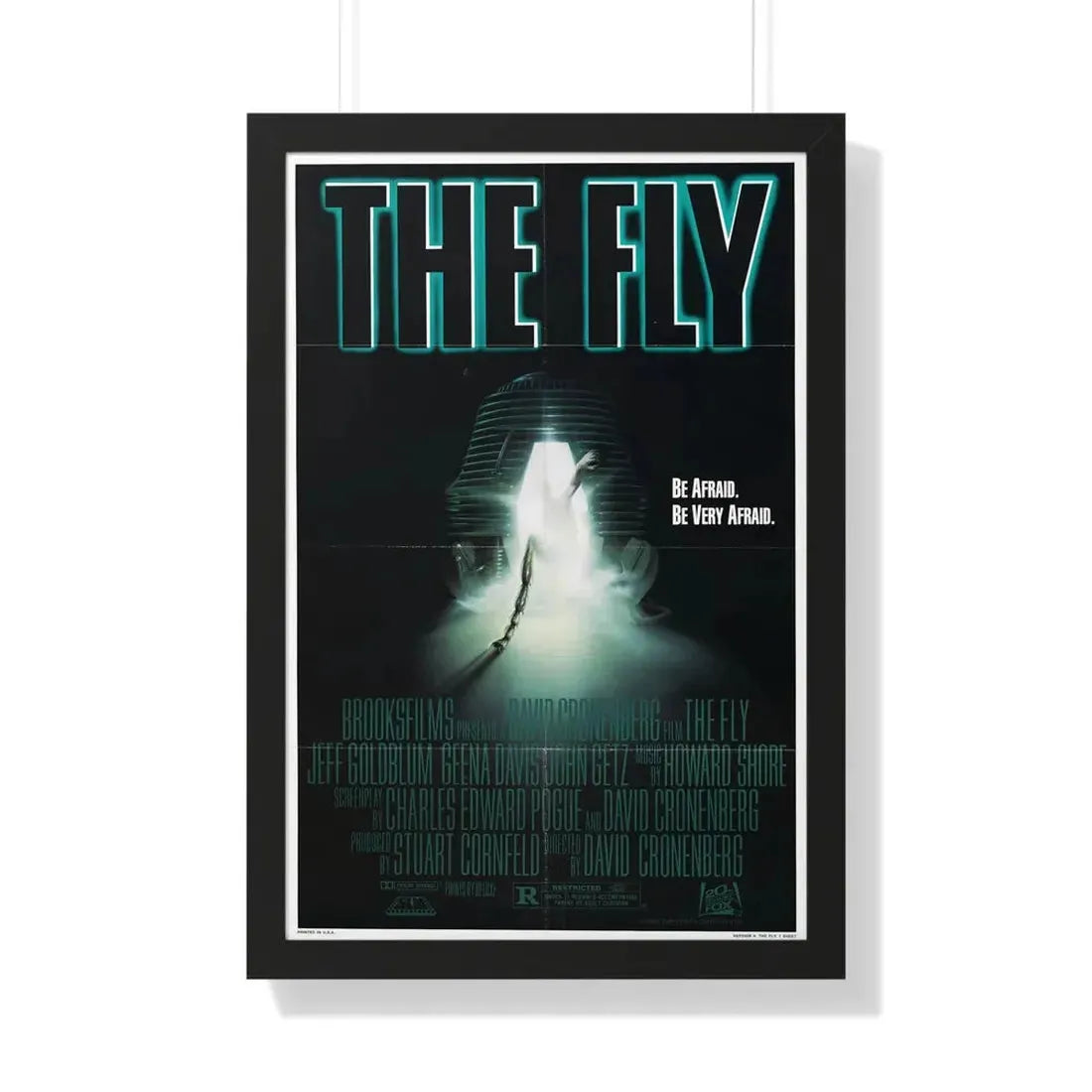 THE FLY 1986 - Framed Movie Poster 20" x 30" Black - The Sticker Space
