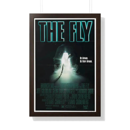 THE FLY 1986 - Framed Movie Poster 20" x 30" Walnut - The Sticker Space