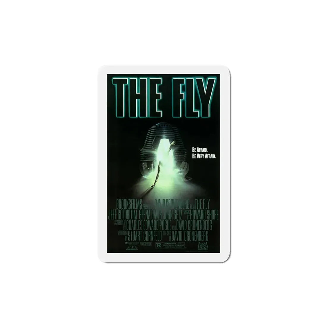 The Fly 1986 Movie Poster Refrigerator Magnet 4 Inch - The Sticker Space