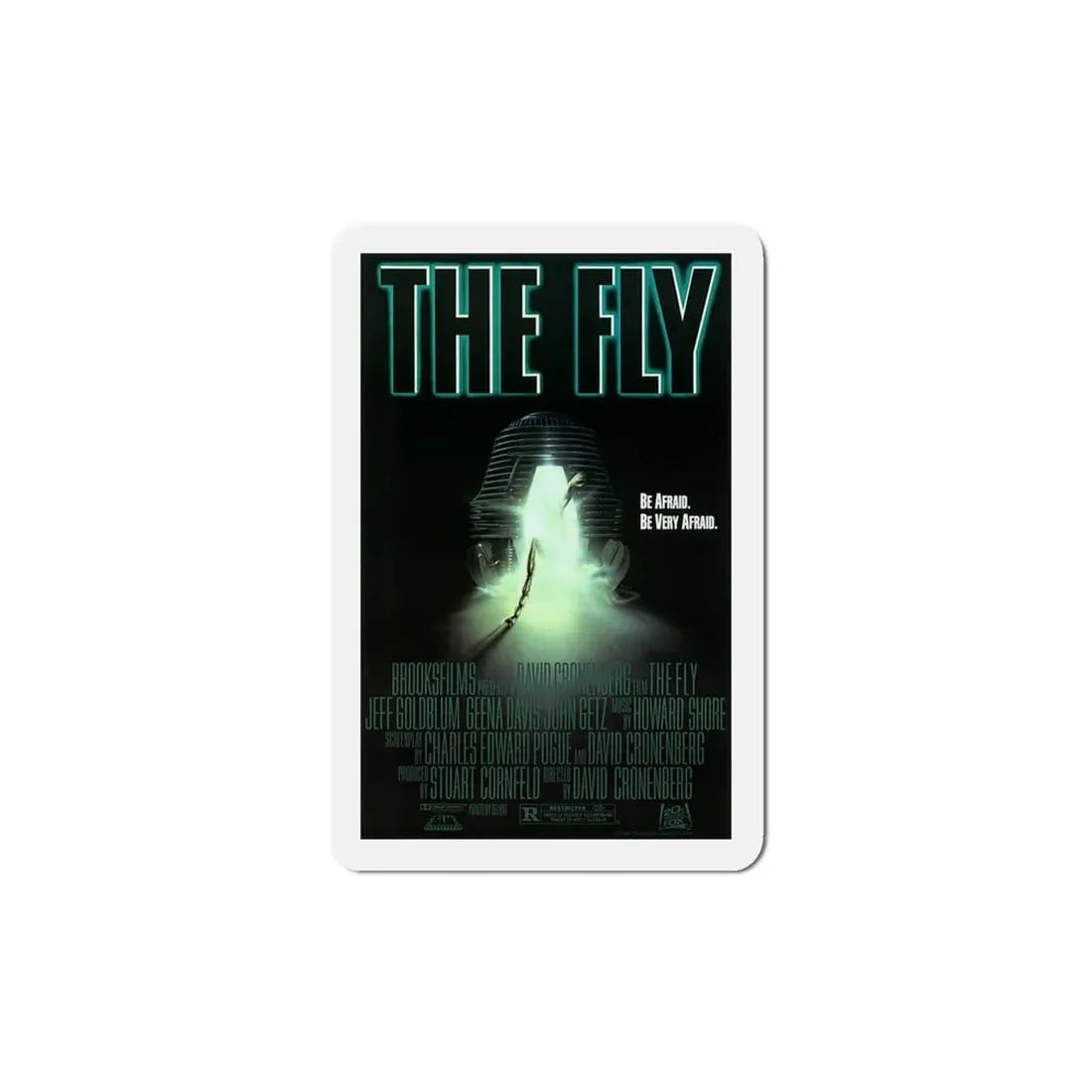 The Fly 1986 Movie Poster Refrigerator Magnet 5 Inch - The Sticker Space