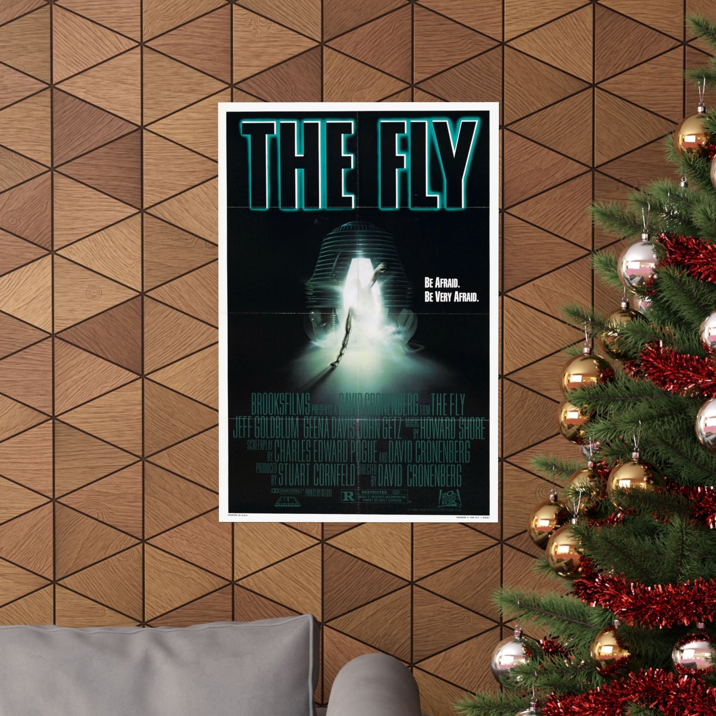 THE FLY 1986 - Paper Movie Poster-The Sticker Space