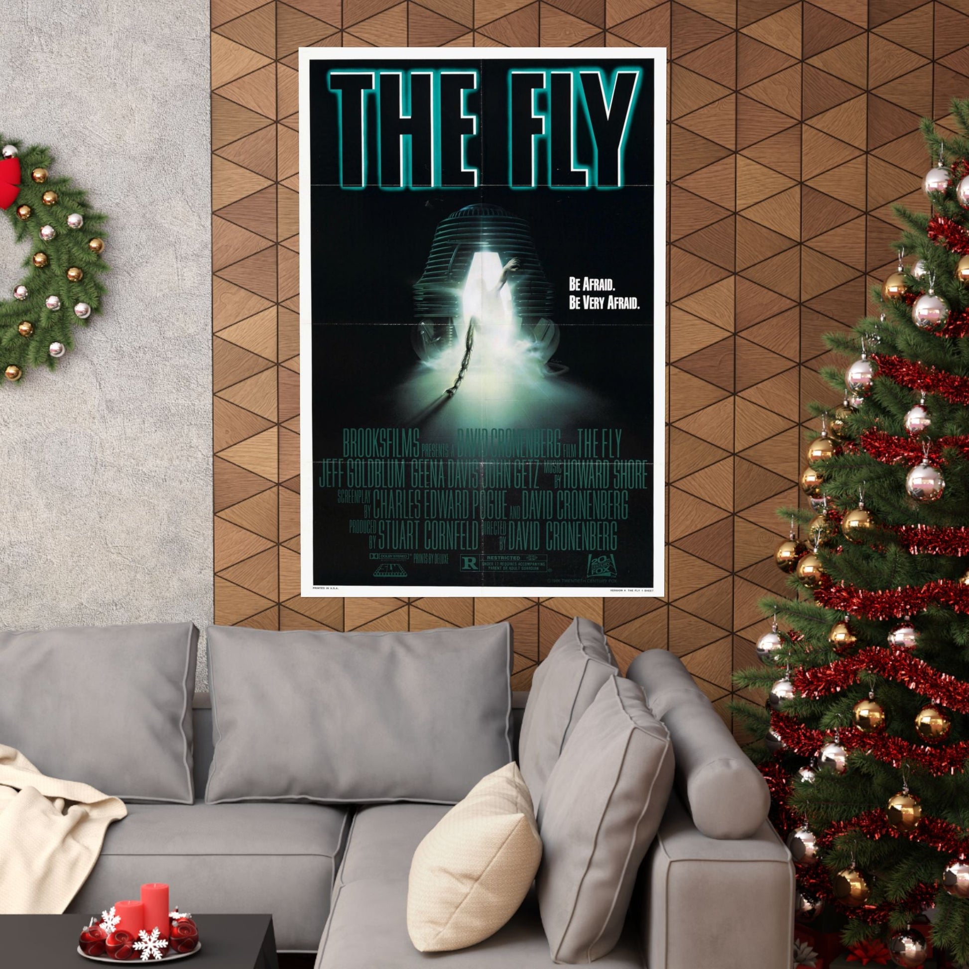 THE FLY 1986 - Paper Movie Poster-The Sticker Space