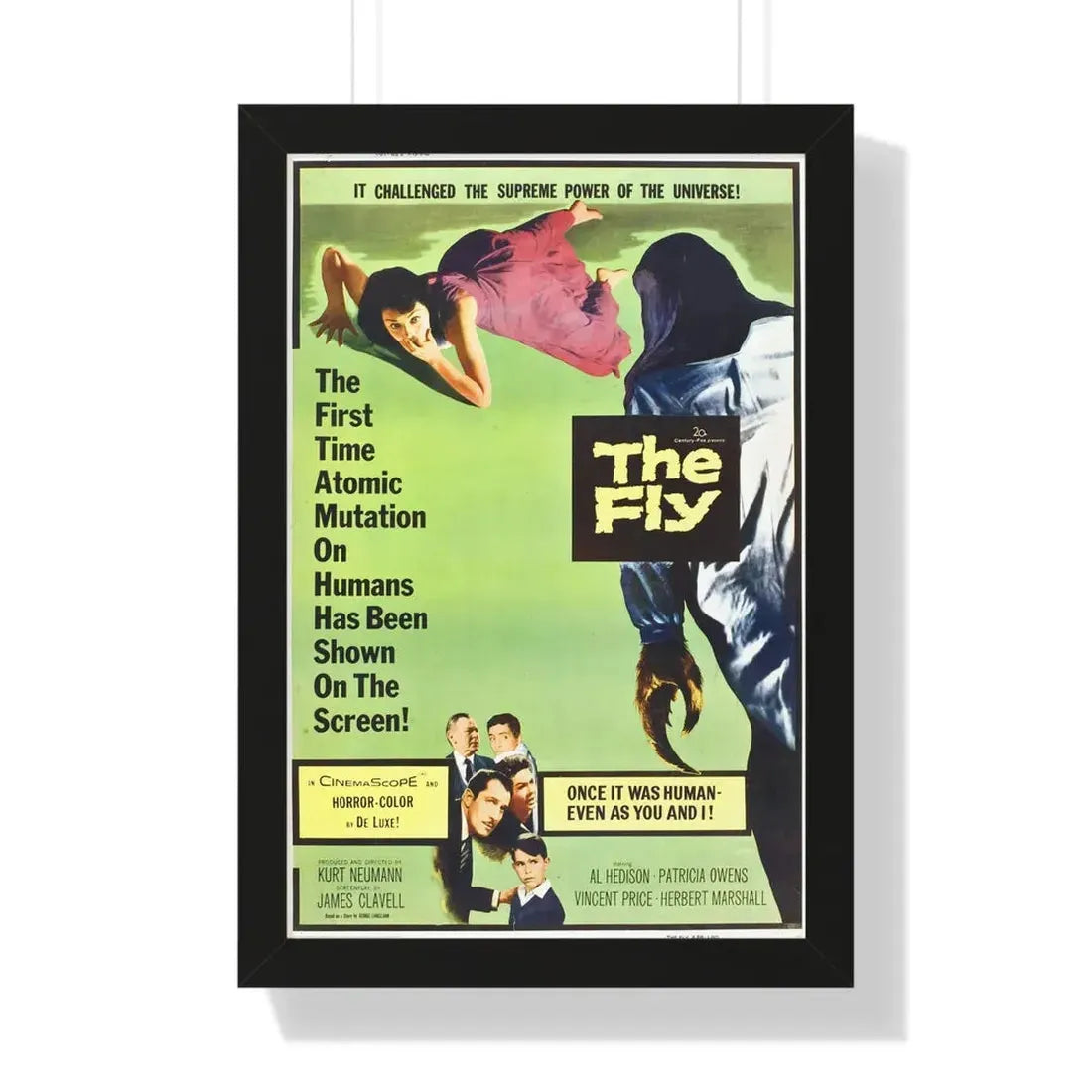 THE FLY (2) 1958 - Framed Movie Poster 16″ x 24″ Black - The Sticker Space