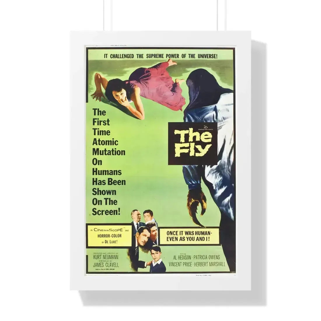 THE FLY (2) 1958 - Framed Movie Poster 16″ x 24″ White - The Sticker Space