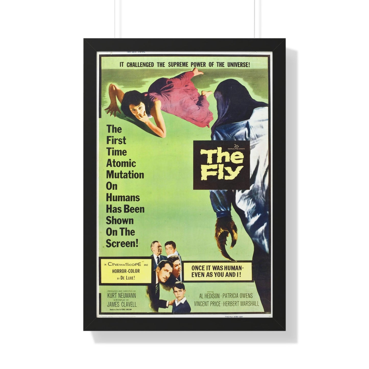 THE FLY (2) 1958 - Framed Movie Poster-20" x 30"-The Sticker Space