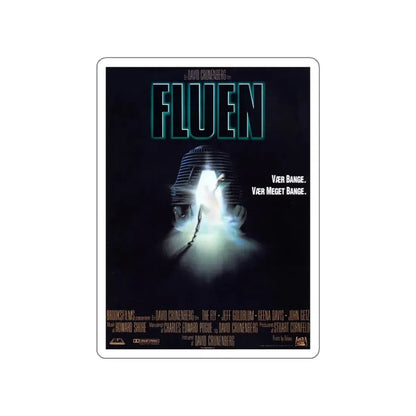 THE FLY (DANISH) 1986 Movie Poster STICKER Vinyl Die-Cut Decal 6 Inch - The Sticker Space