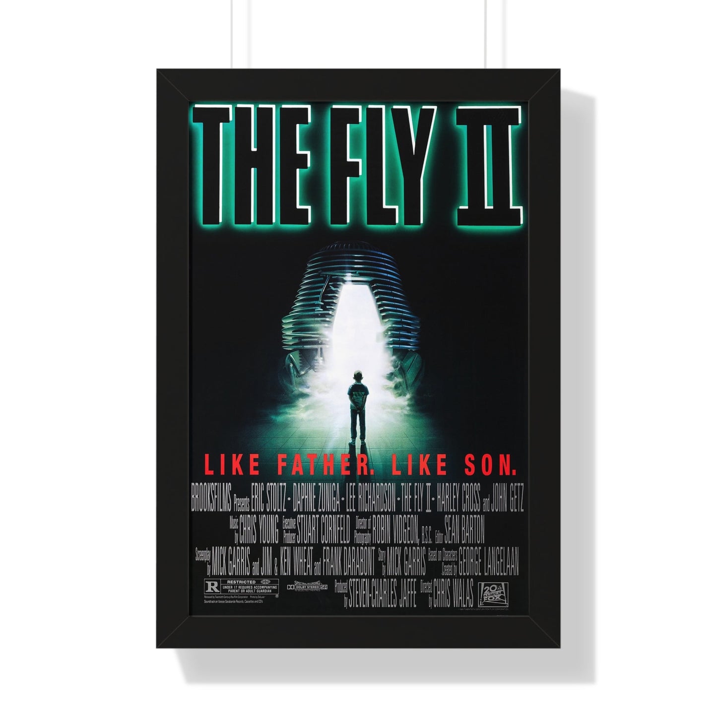 THE FLY II 1989 - Framed Movie Poster-16″ x 24″-The Sticker Space