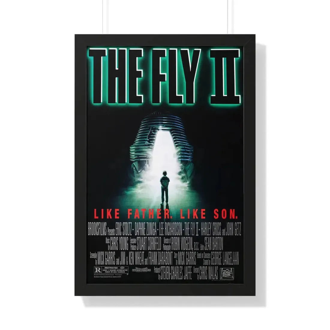 THE FLY II 1989 - Framed Movie Poster 20" x 30" Black - The Sticker Space