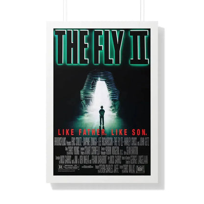 THE FLY II 1989 - Framed Movie Poster 20" x 30" White - The Sticker Space