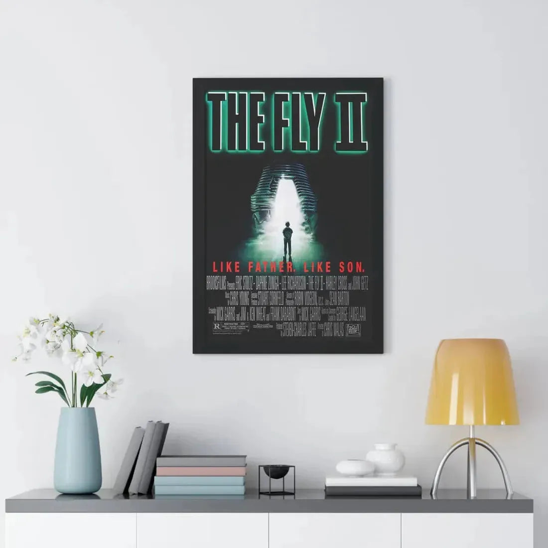 THE FLY II 1989 - Framed Movie Poster - The Sticker Space