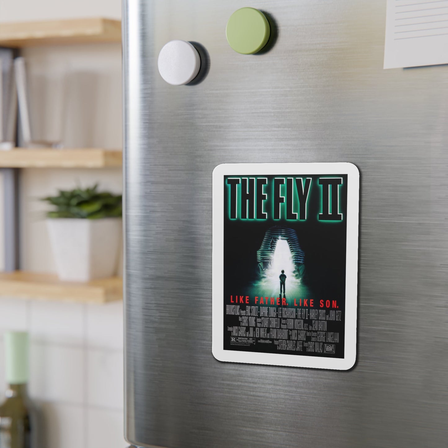 The Fly II 1989 Movie Poster Die-Cut Magnet-The Sticker Space