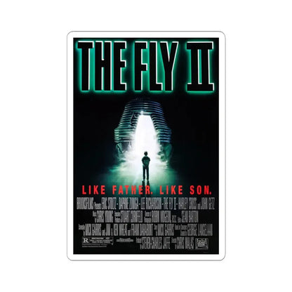 The Fly II 1989 Movie Poster - STICKER Vinyl Kiss-Cut Decal 4 Inch White - The Sticker Space