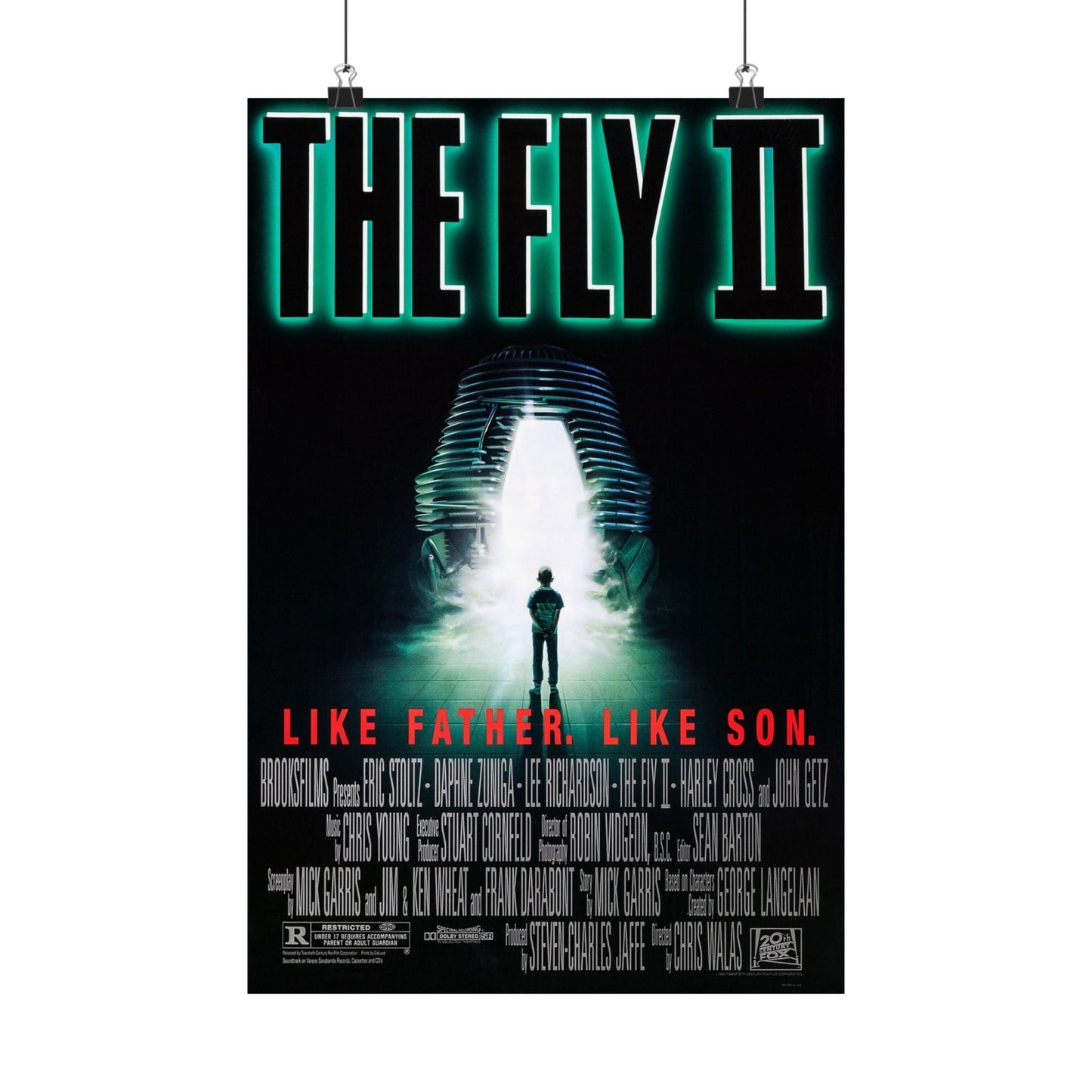 THE FLY II 1989 - Paper Movie Poster-12″ x 18″-The Sticker Space