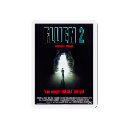 THE FLY II (DANISH) 1989 Movie Poster - Refrigerator Magnet-4" x 4"-The Sticker Space